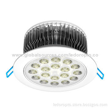 LD 18W LED Ceiling Light with 48 Pieces Aluminum Fins, Bridgelux/Epistar/EpiLEDs Chips